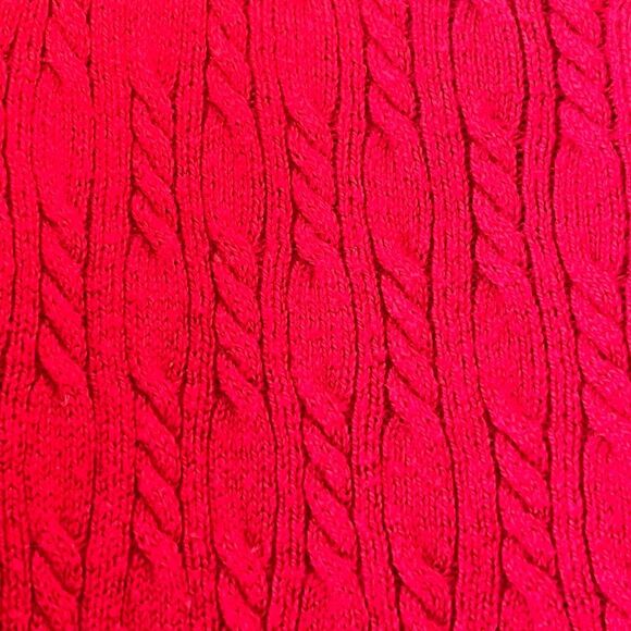 Liz Claiborne Long Sleeve Red Cardigan   Sz L  GUC - Picture 4 of 5